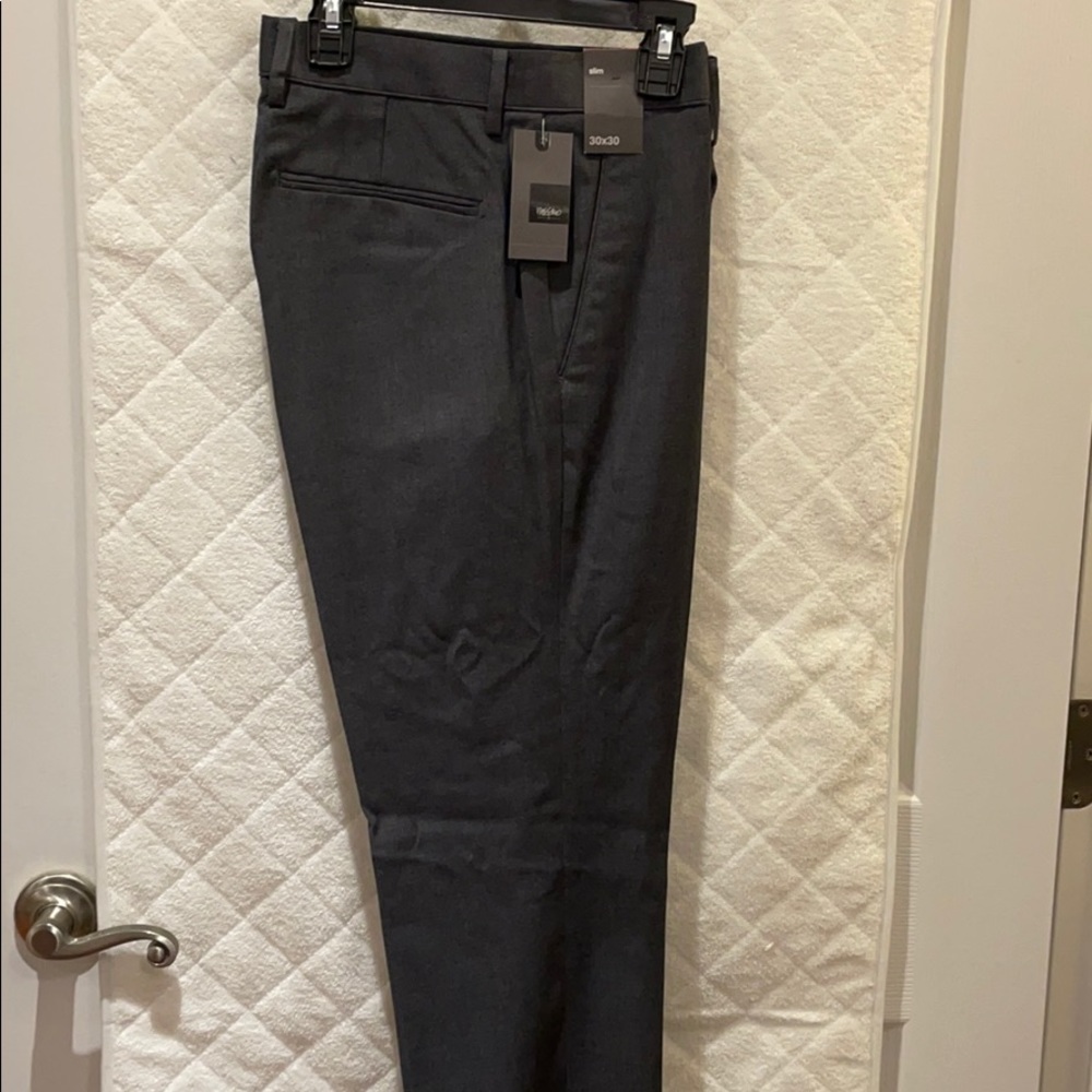 Slim Fit Gray Dress Pants